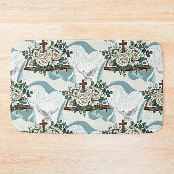 Item preview, Christian Bible, Cross, and White Dove Floral Design designed and sold by 3littlebears.