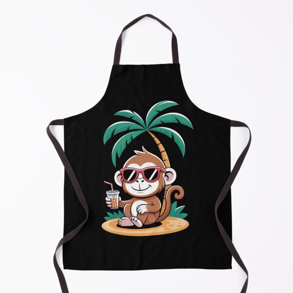 Item preview, Cute Monkey On Beach Vacation Travel Summer designed and sold by Moon-Ape.