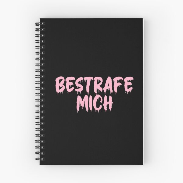Item preview, BESTRAFE MICH (PUNISH ME) BRIGHT PINK ON BLACK BLOOD DRIP designed and sold by RomeArtCo.