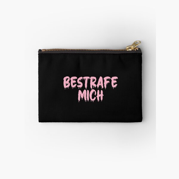 Item preview, BESTRAFE MICH (PUNISH ME) BRIGHT PINK ON BLACK BLOOD DRIP designed and sold by RomeArtCo.