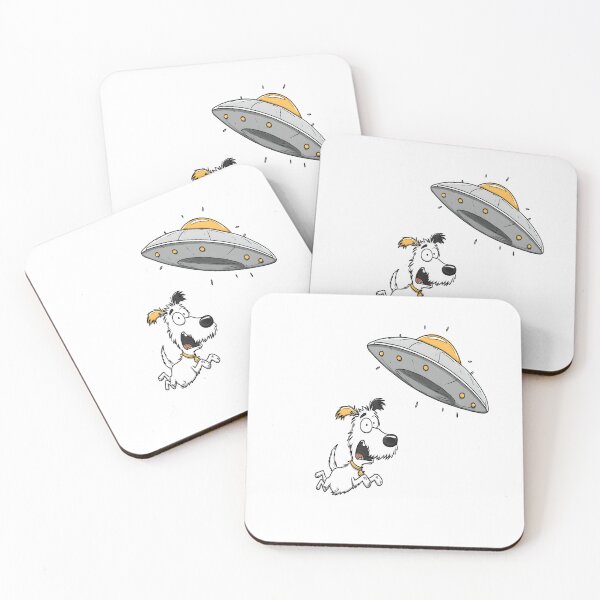 Item preview, Dog chased by UFO designed and sold by Newrealis.