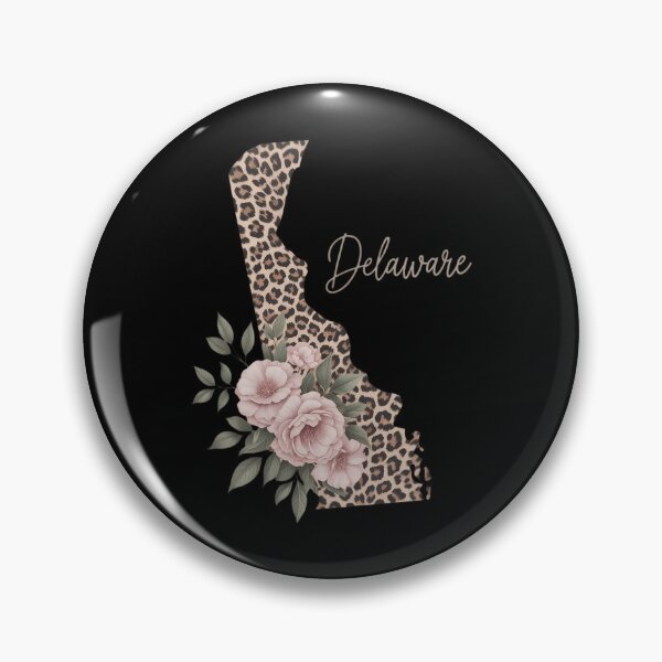Item preview, Delaware Leopard Pattern Map Leo State Of Delaware designed and sold by Moon-Ape.
