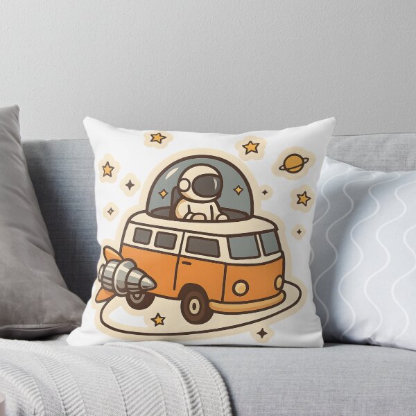 Item preview, Retro-Futurist Space Camper Van & Astronaut designed and sold by MisterHelmut.