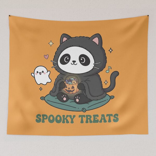 Item preview, Meow Panda Halloween designed and sold by cozy corner co. .