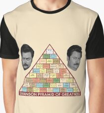 Ron Swanson's Pyramid of Greatness Graphic T-Shirt