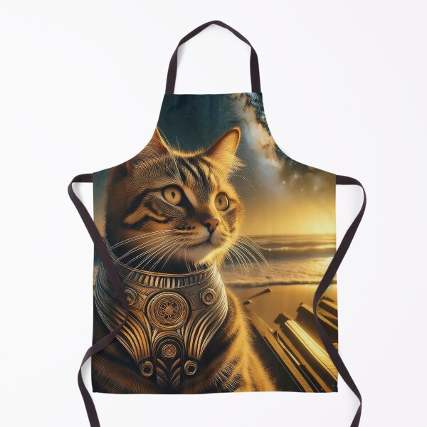 Artikelvorschau, Steampunk-Katze am Strand entworfen und verkauft von bloomingvine.