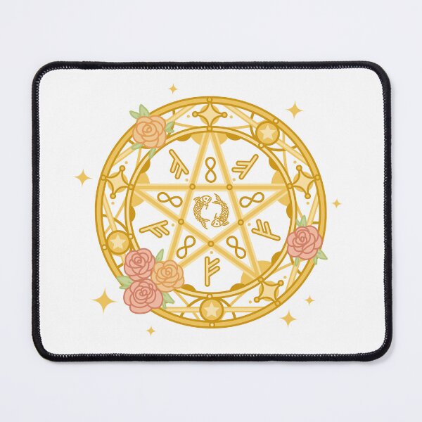 Item preview, Cute Prosperity Floral Summoning Circle - Kawaii Witchy Magic designed and sold by Lumicove.