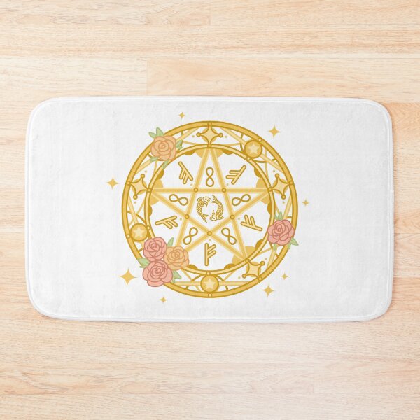 Item preview, Cute Prosperity Floral Summoning Circle - Kawaii Witchy Magic designed and sold by Lumicove.