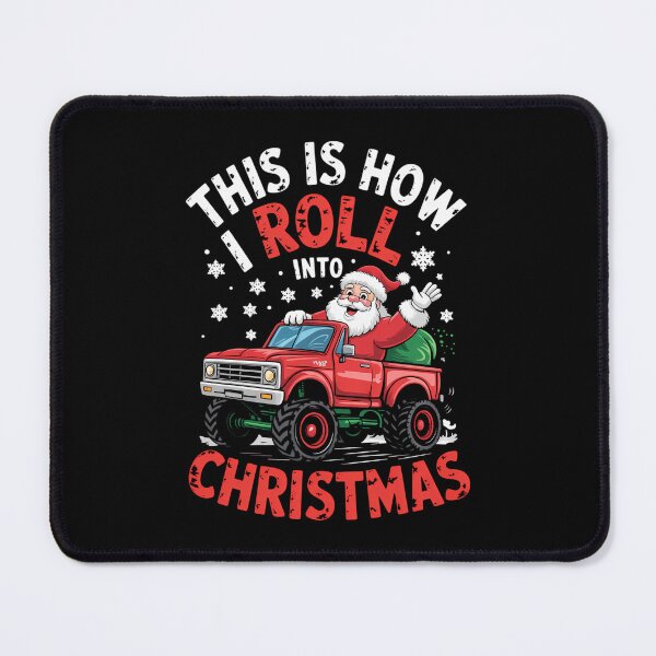 Item preview, Santa Claus Monster Truck Christmas Xmas Truck designed and sold by tearbytea.