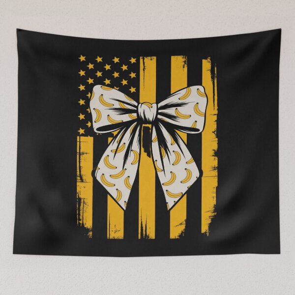 Item preview, Banana Coquette Bow American Flag Bananas Lovers designed and sold by Vastingan.