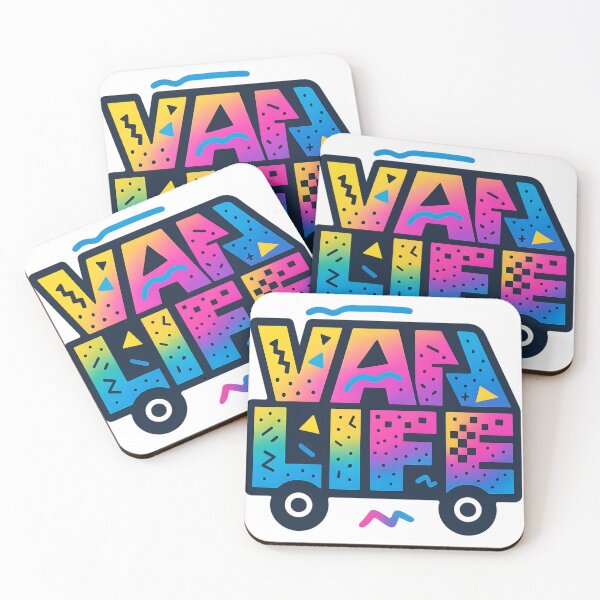 Item preview, Van Life – Retro Camper Van Typography designed and sold by MisterHelmut.
