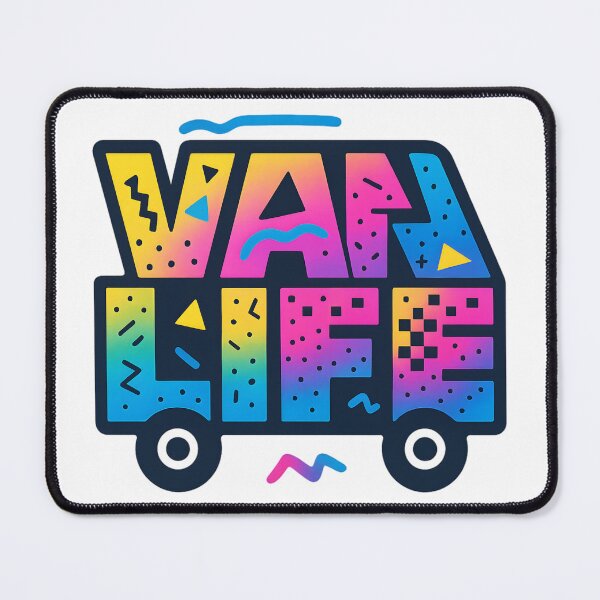 Item preview, Van Life – Retro Camper Van Typography designed and sold by MisterHelmut.