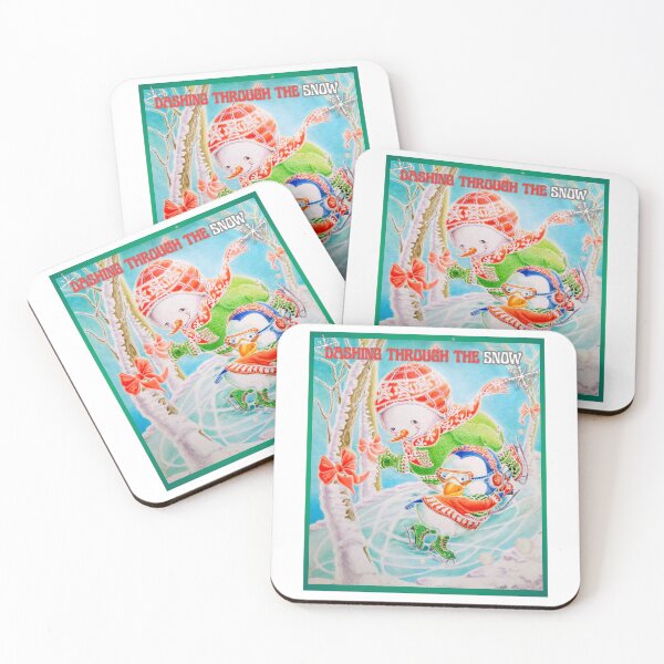 Item preview, Children's Christmas Dashing Through The Snow Sticker  designed and sold by DennisKing.