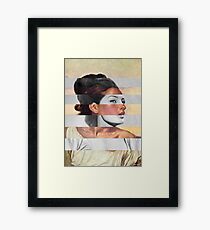 Delacroix's Orphan Girl at the Cemetery & Sophia Loren Framed Print