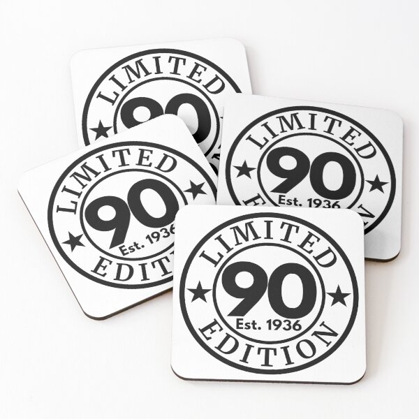 Item preview, Limited 90 Edition 1936 | 90th Birthday Celebration | Vintage Anniversary Design designed and sold by highflycrafts.
