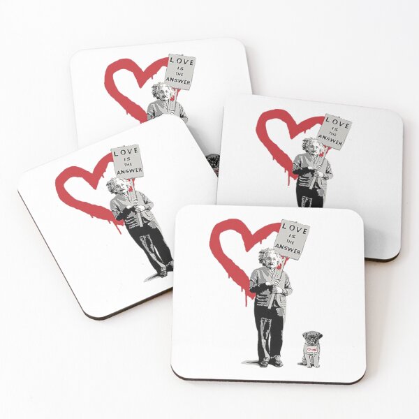 Item preview, BANKSY Einstein Love is the Answer designed and sold by MorgaAllen.