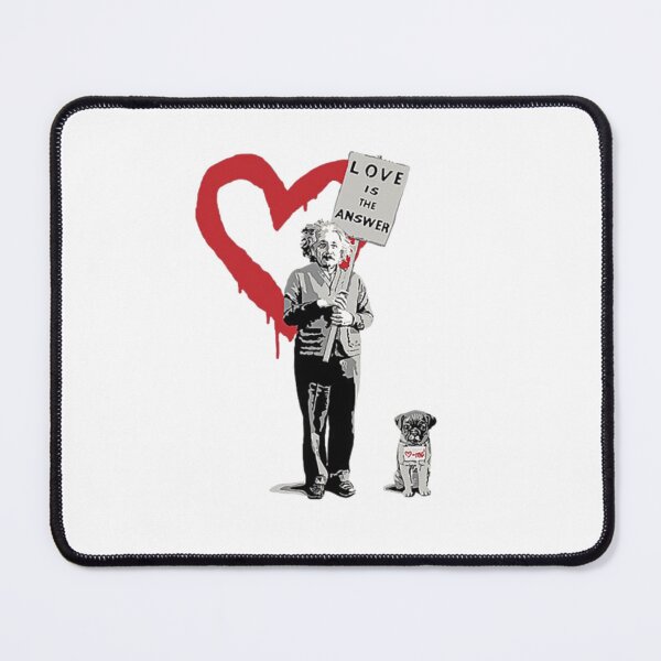 Item preview, BANKSY Einstein Love is the Answer designed and sold by MorgaAllen.