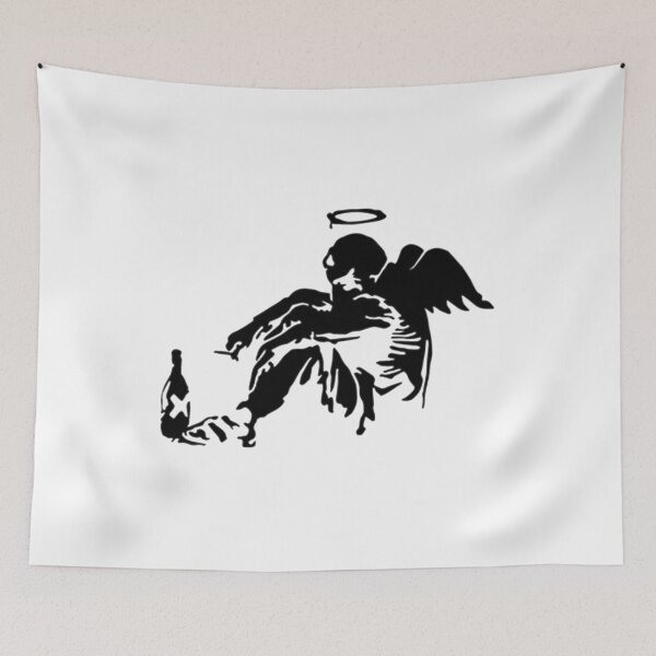 Item preview, Banksy Fallen Angel designed and sold by MorgaAllen.