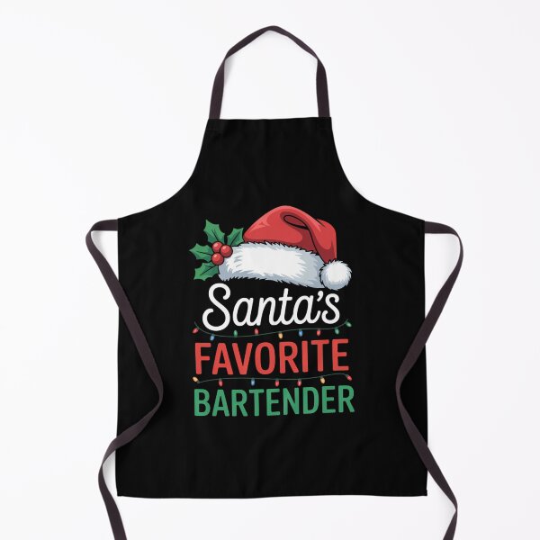 Item preview, Santa_s Favorite Bartender Christmas Santa Claus tree designed and sold by tearbytea.