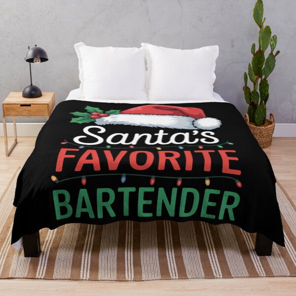 Item preview, Santa_s Favorite Bartender Christmas Santa Claus tree designed and sold by tearbytea.