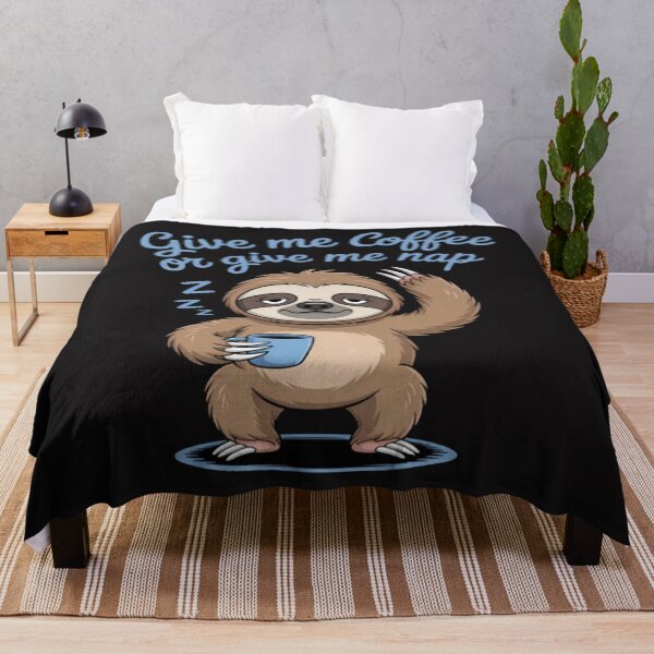Item preview, Coffee Sloth Humor Give Me Coffee Or Nap designed and sold by Ikwalima.