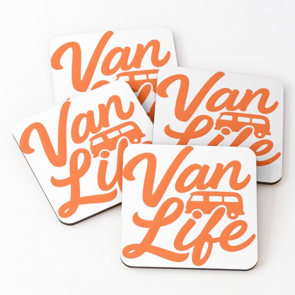 Item preview, Van Life — Retro Hand-Lettered Script with Vintage Van designed and sold by MisterHelmut.