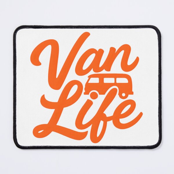 Item preview, Van Life — Retro Hand-Lettered Script with Vintage Van designed and sold by MisterHelmut.