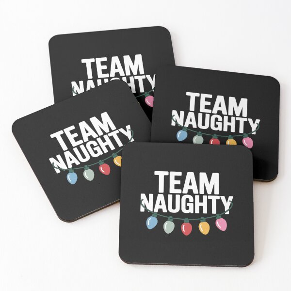 Item preview, Team Naughty Nice Funny Holiday Christmas Santa designed and sold by HaileyRobel.