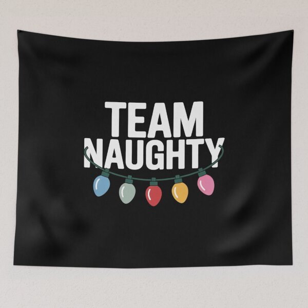 Item preview, Team Naughty Nice Funny Holiday Christmas Santa designed and sold by HaileyRobel.