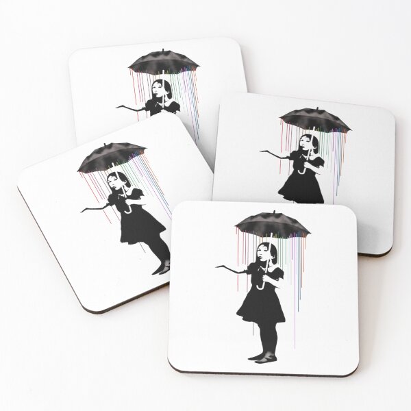 Item preview, Banksy Girl With Umbrella designed and sold by MorgaAllen.