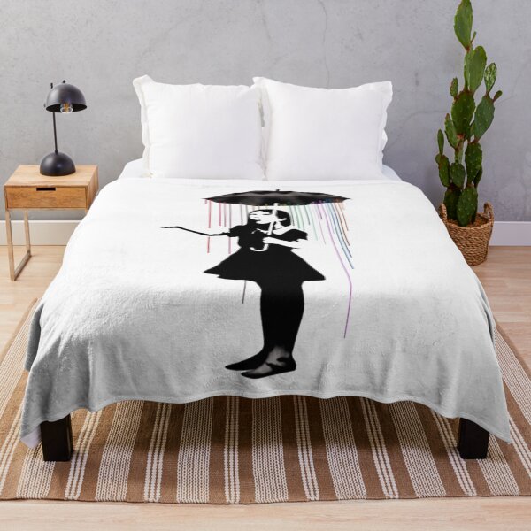Item preview, Banksy Girl With Umbrella designed and sold by MorgaAllen.