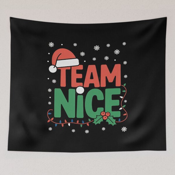 Item preview, Team Naughty Nice Santa Hat Funny Christmas Matching Couple designed and sold by DrewLeuschke.