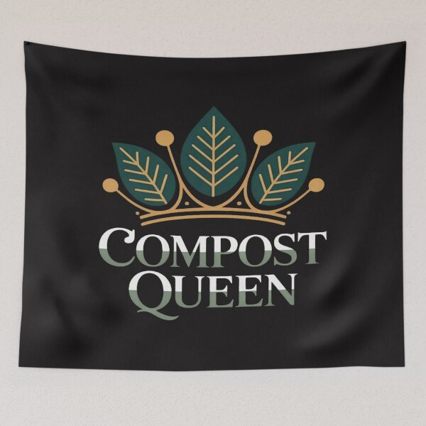 Item preview, Compost Queen King Crown Eco Friendly Print designed and sold by Ikwalima.