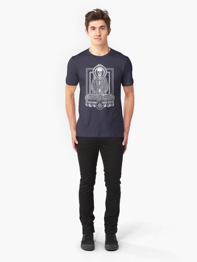 Alternate view of Gautama Buddha and Mucalinda Slim Fit T-Shirt