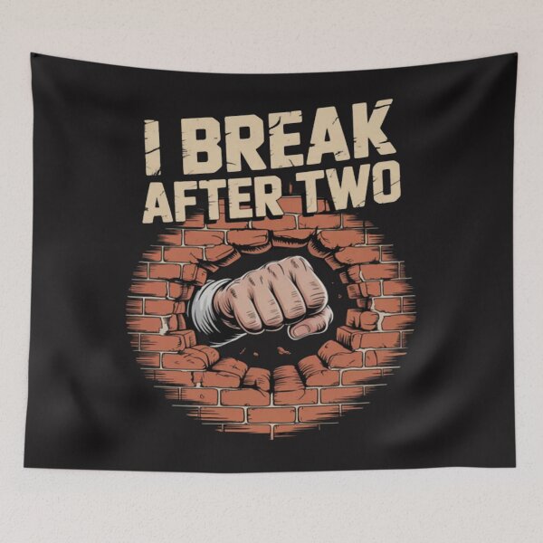 Item preview, Construction Humor I Break After Two Cracked Wall designed and sold by Ikwalima.