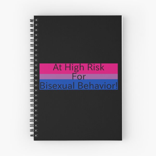 Item preview, Bi Flag "At High Risk For Bisexual Behavior" designed and sold by King-Kreations.