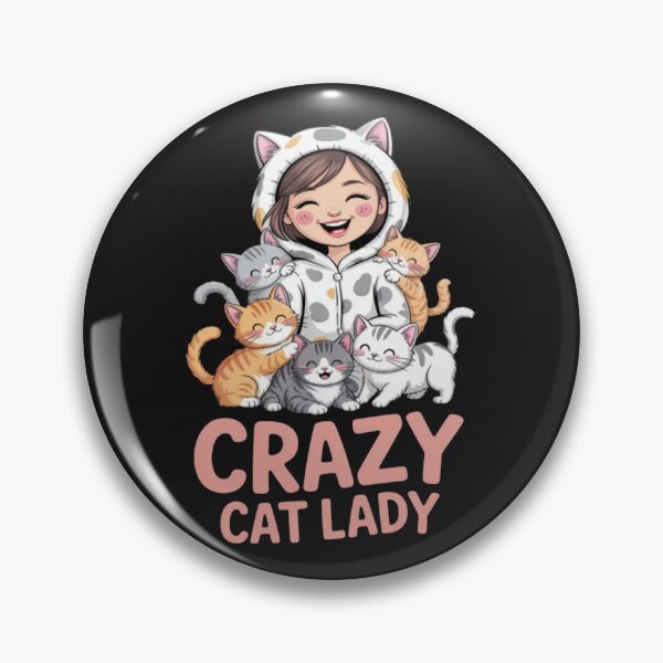 Item preview, Crazy Cat Lady Girl Surrounded By Cute Cats Mother designed and sold by Ikwalima.
