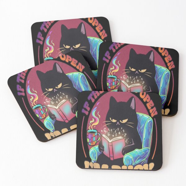 Item preview, If The Book Is Open I'm Busy Cat Reading Illustration designed and sold by creativerooney.