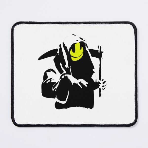 Item preview, Banksy Happy Smiling Grim Reaper! designed and sold by MorgaAllen.