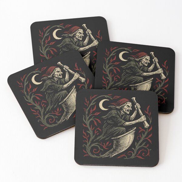 Item preview, Baba Yaga Slavic Folklore Witch - Myth & Tarot Spooky Horror Art designed and sold by GeniePixel.