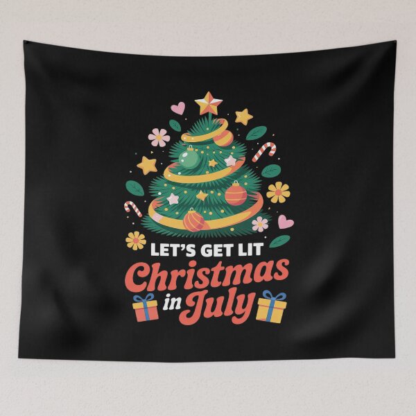 Item preview, Summer Lets Get Lit Christmas In July Tropical Christmas designed and sold by AmparoBoyle.