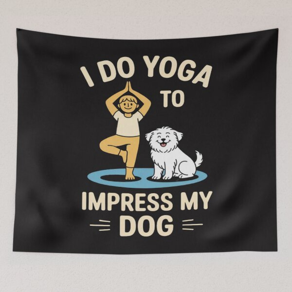 Item preview, Dog Lover Yoga novelty I Do Yoga To Impress My Dog designed and sold by Ikwalima.