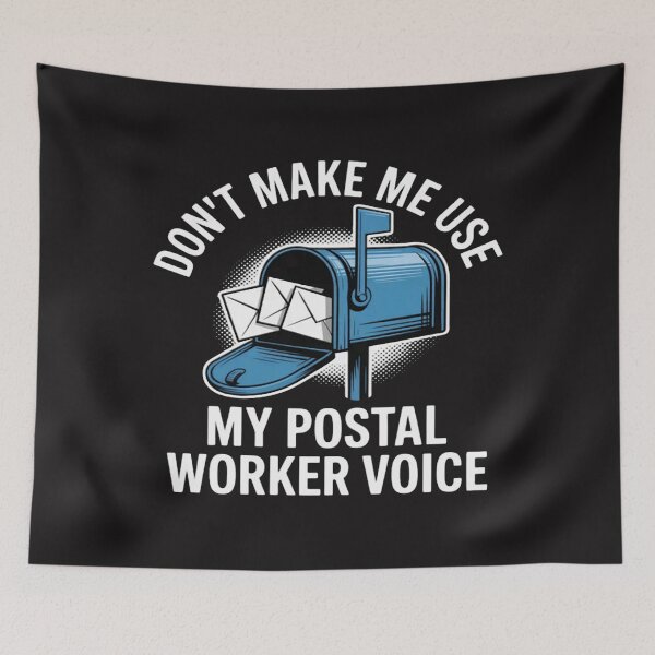 Item preview, Don't Make Me Use My Postal Worker Voice Funny Mail Carrier designed and sold by Ikwalima.