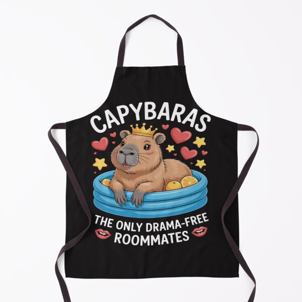 Item preview, Drama-free Roommates Capybara Animal Rodent Lover Capybaras designed and sold by Ikwalima.