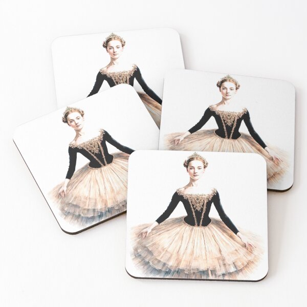 Item preview, Portrait of a Ballerina in Romantic Tutu and Crown designed and sold by LanaGustavsson.