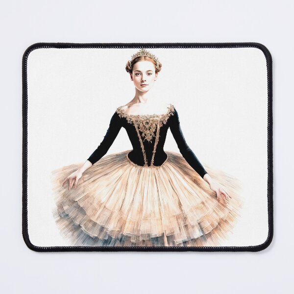 Item preview, Portrait of a Ballerina in Romantic Tutu and Crown designed and sold by LanaGustavsson.