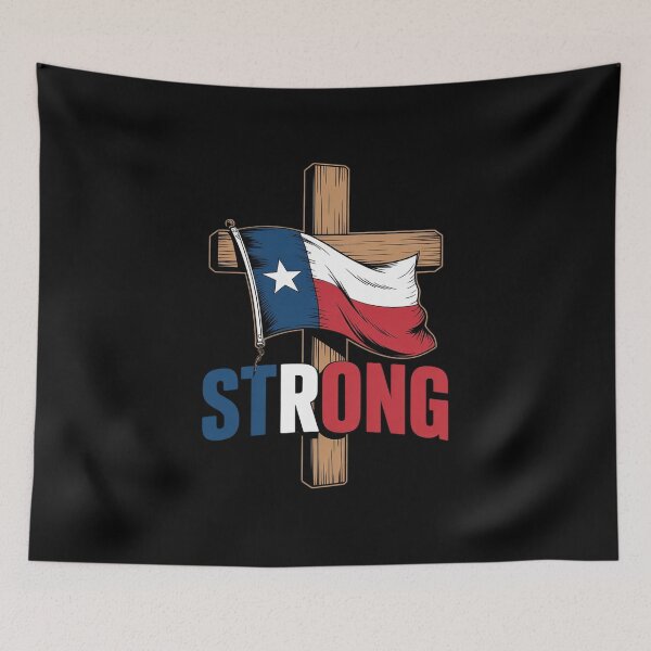 Item preview, Strong Texas flag cross christian texas pride 2025 designed and sold by DrewLeuschke.