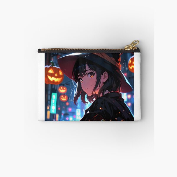 Aperçu de l'œuvre Cause du téléphone d'une fille animée d'Halloween créée et vendue par RadiantGraphics.