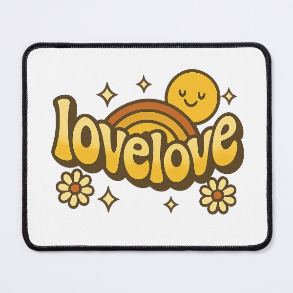 Item preview, Lovelove Groovy Retro Rainbow Bubbly Lettering Sticker Tee designed and sold by GeniePixel.