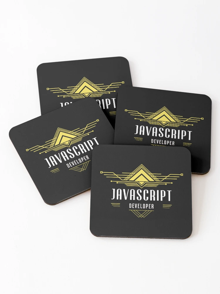 Thumbnail 1 of 5, Coasters (Set of 4), JavaScript Developer Code Artisan designed and sold by Arcanvus Studios.